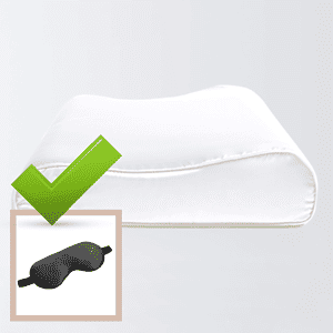 Hochwertiger Seidenkissenbezug mit Schlafmaske, Organic, luxuriös.