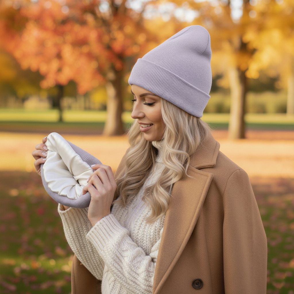 Weißer Seidenkissenbezug aus LoveSilk, perfekt für luxuriösen Schlaf und stilvollen Komfort.