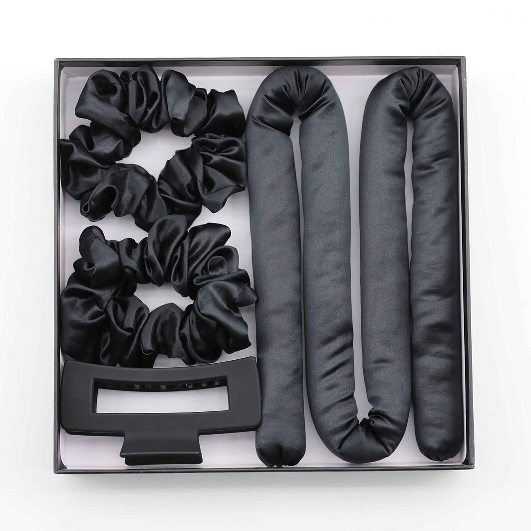 Seiden-Lockenwickler von LoveSilk mit Haargummis und Stirnband LoveSilk.